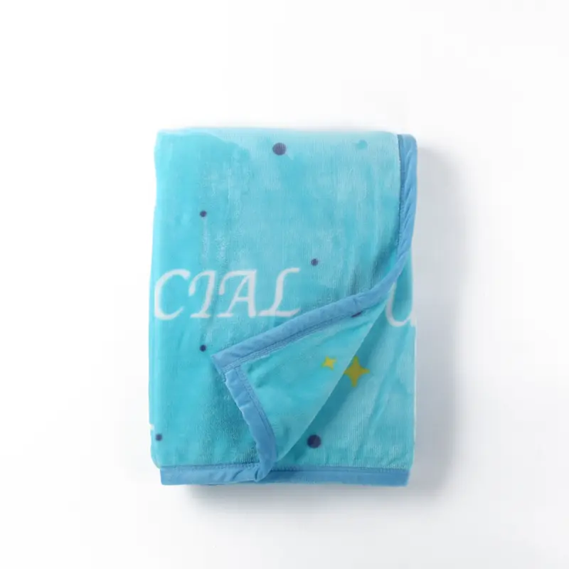 Baby Double Print Sherpa Blanket