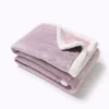 Double Flannel Sherpa Plush Blanket