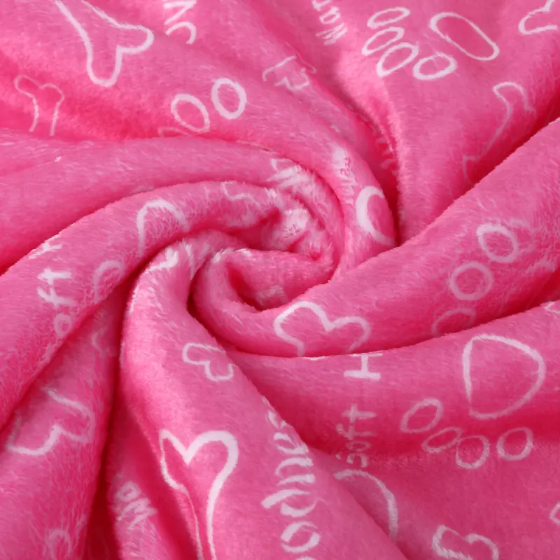 Pet Print Double Flannel Fleece Blanket