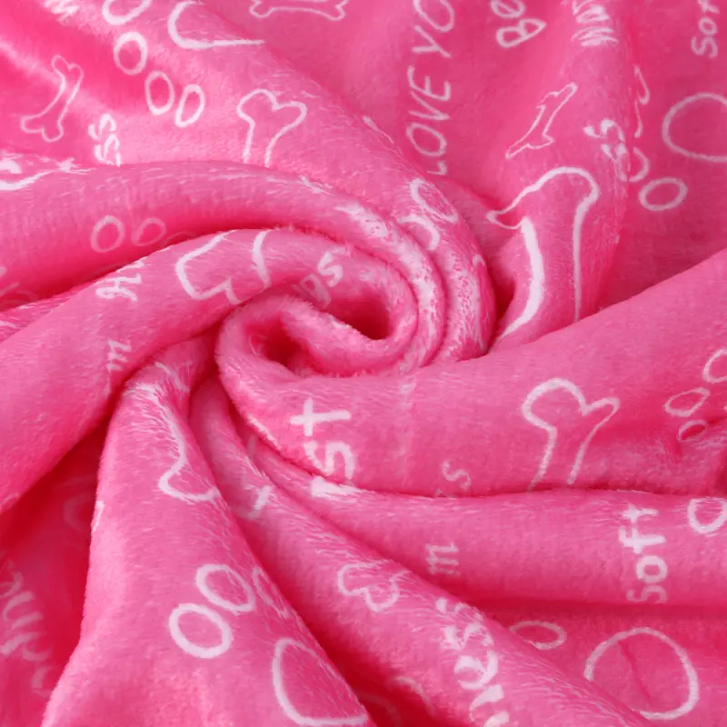 Pet Print Double Flannel Fleece Blanket