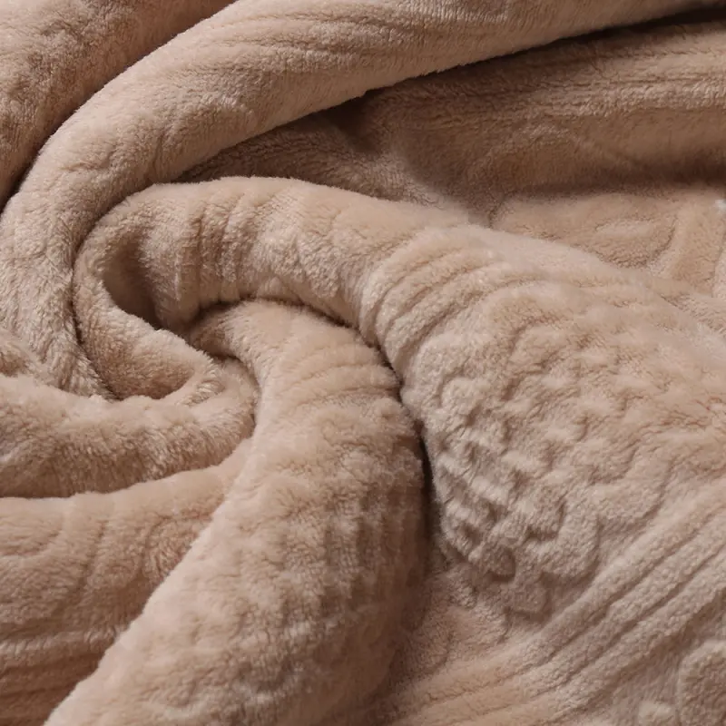 Jacquard Double Flannel Plush Blanket