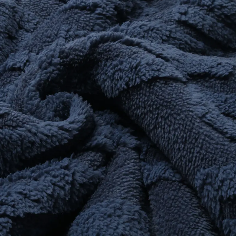 Jacquard Double Sherpa Plush Blanket