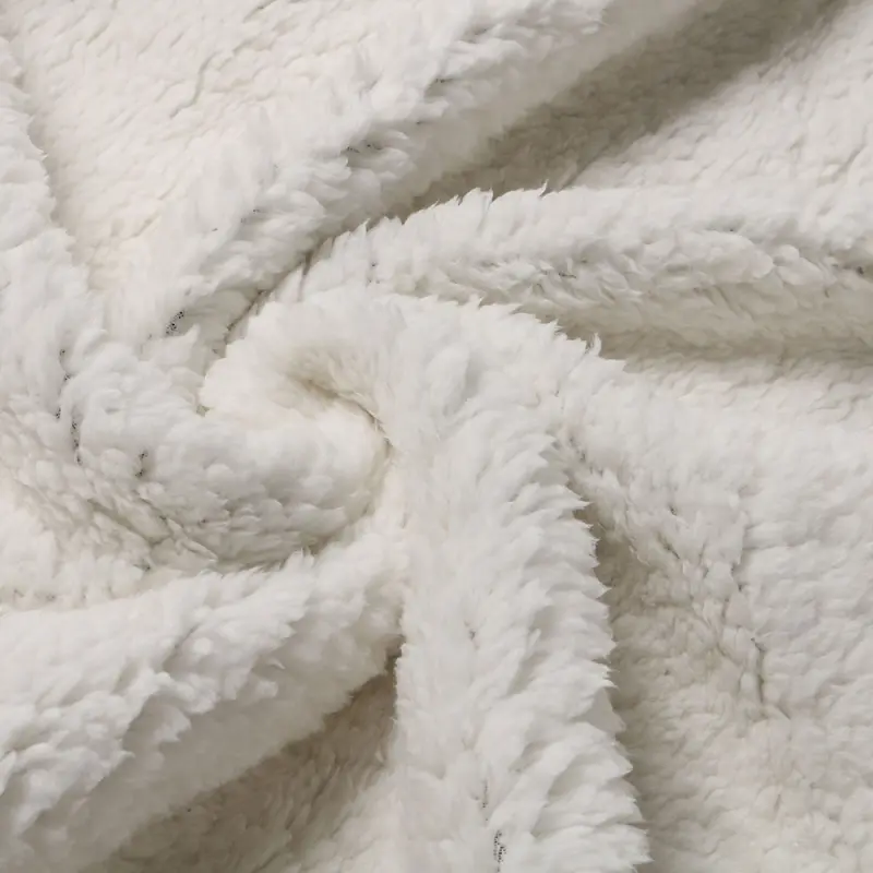 Jacquard Double Sherpa Plush Blanket