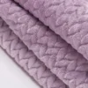 Jacquard Purple Wheat Flannel Fleece Blanket