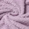 Jacquard Purple Wheat Flannel Fleece Blanket