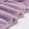 Jacquard Purple Wheat Flannel Fleece Blanket