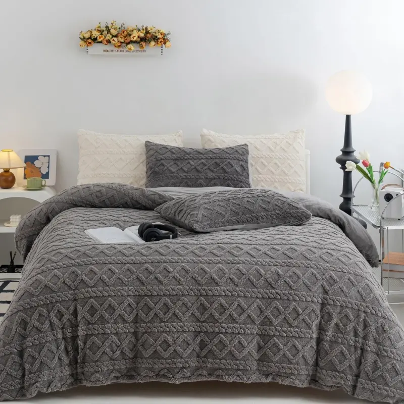Jacquard Microplush Duvet Cover Sets