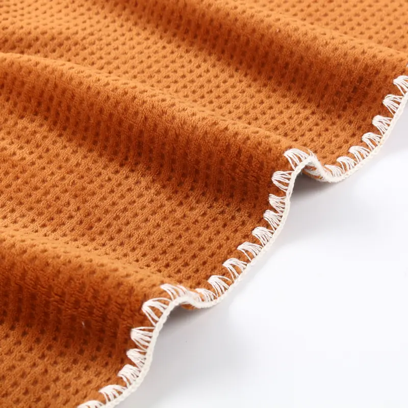 Waffle Double Flannel Fleece blanket