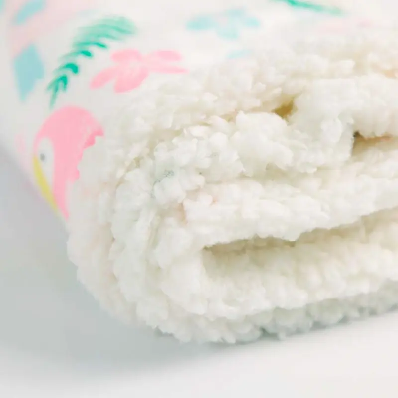 Printed Super Soft Sherpa Baby Blanket