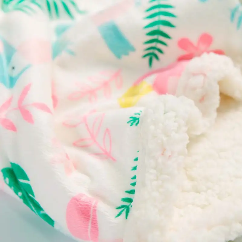 Printed Super Soft Sherpa Baby Blanket