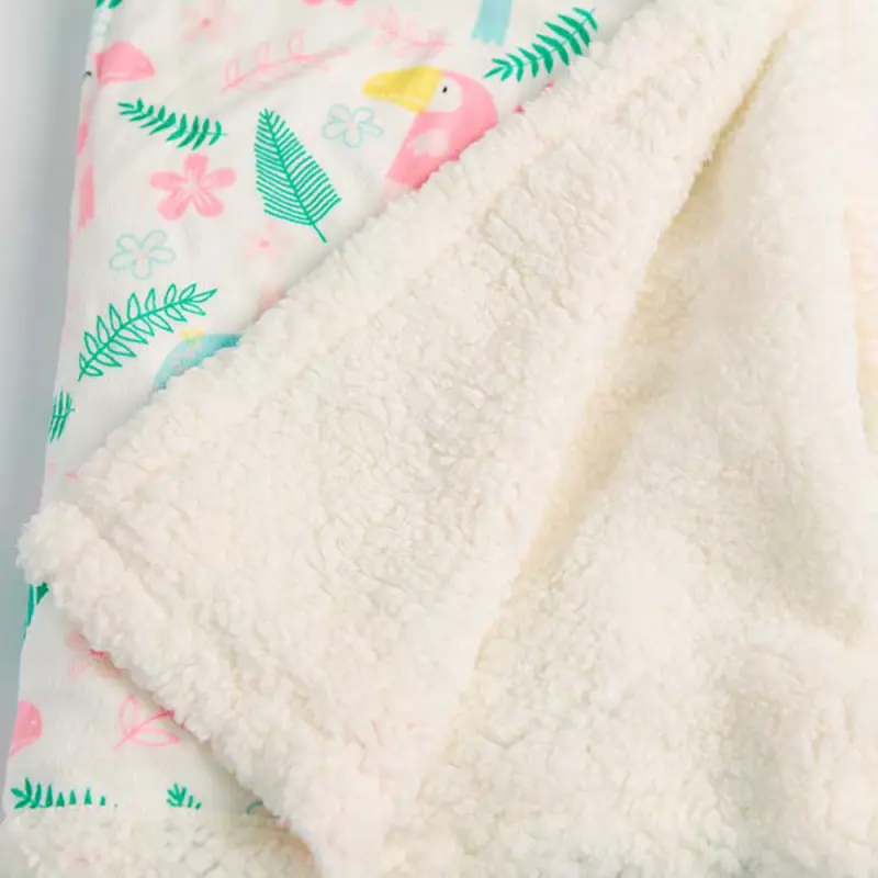 Printed Super Soft Sherpa Baby Blanket