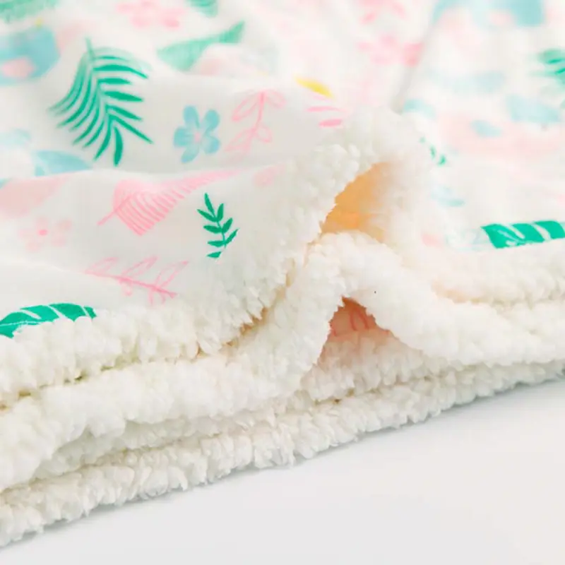 Printed Super Soft Sherpa Baby Blanket