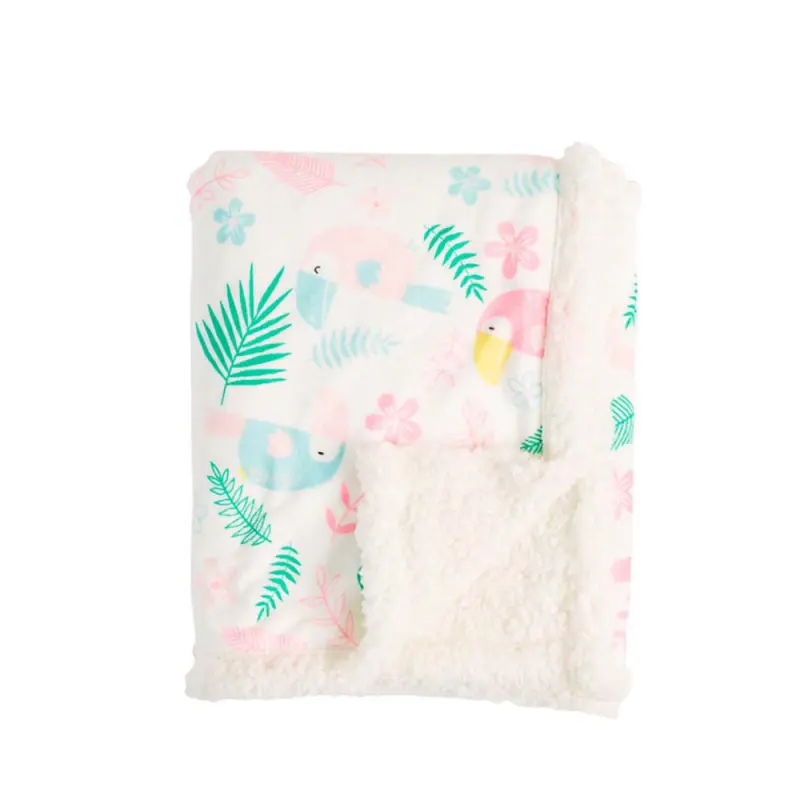 Printed Super Soft Sherpa Baby Blanket