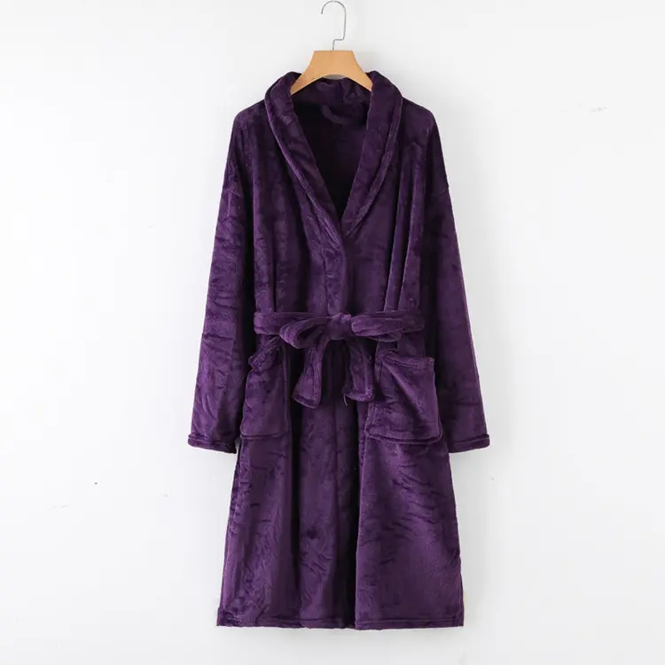 Flannel Fleece Bathrobe