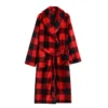 Printed Fleece Dressing Gown