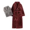 Micro Plush Fleece Dressing Gown