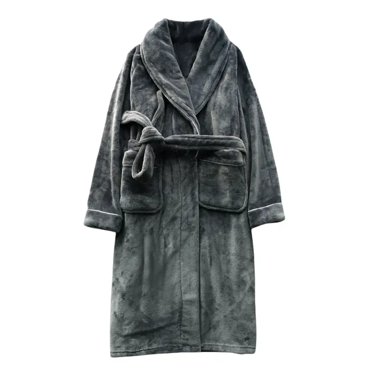 Flannel Fleece Dressing Gown