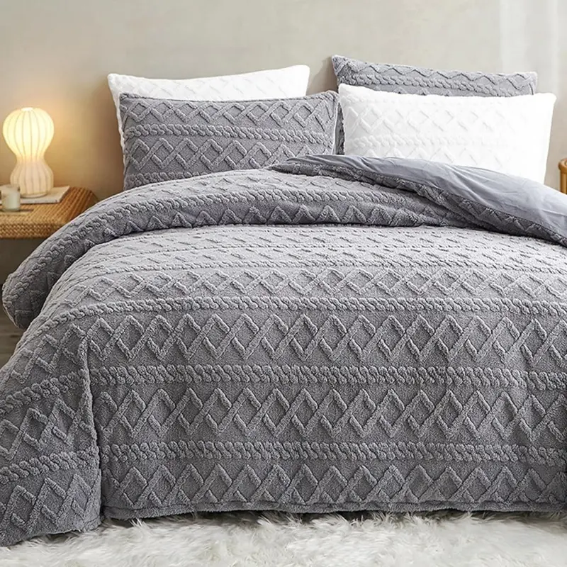 Jacquard Microplush Duvet Cover Sets