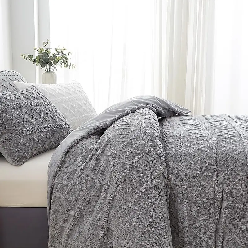 Jacquard Microplush Duvet Cover Sets